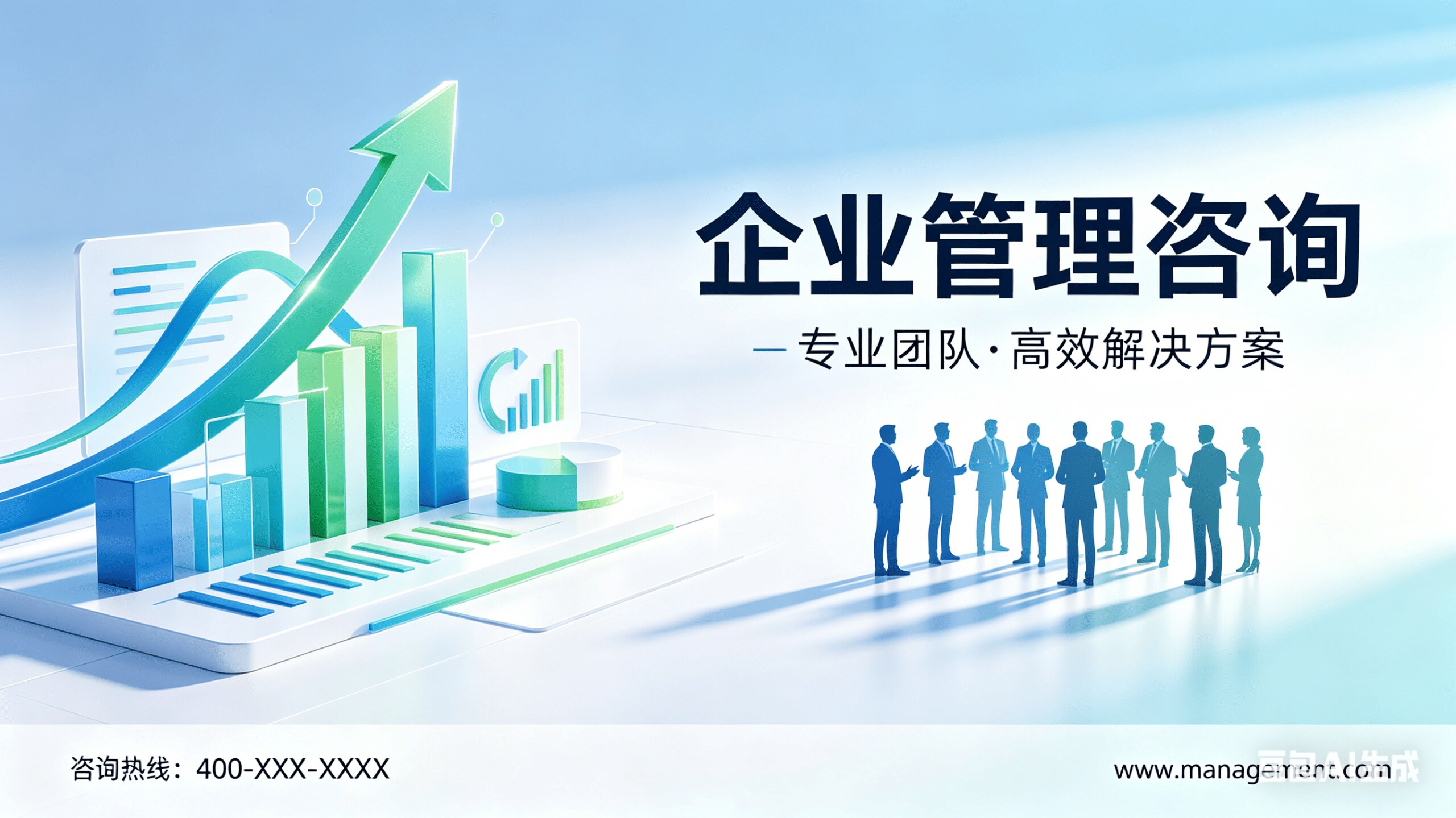 企业管理咨询banner生成